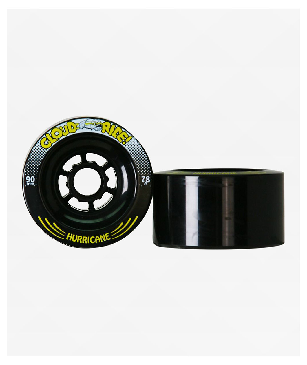 Cloud Ride Hurricane Black 90mm 78a Cruiser Wheels 