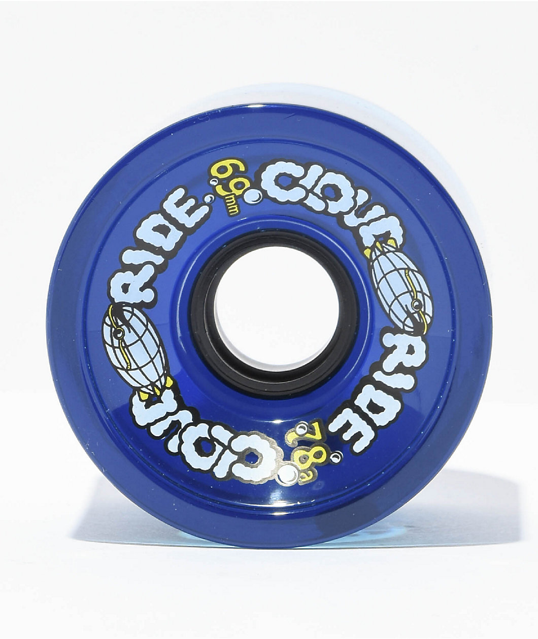 Cloud Ride Midnight Clear Blue  69mm 78a Cruiser Skateboard Wheels