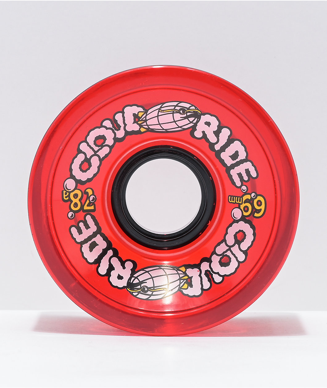 Cloud Ride Red 69mm 78a Cruiser Skateboard Wheels