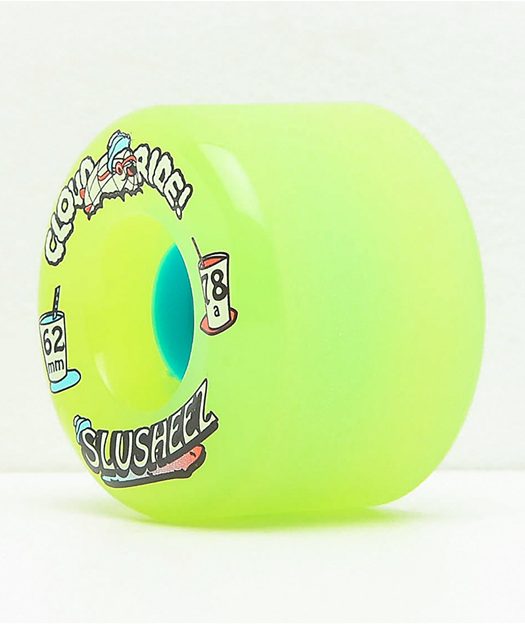 Cloud Ride Slusheez Lime 62mm 78a Cruiser Skateboard Wheels
