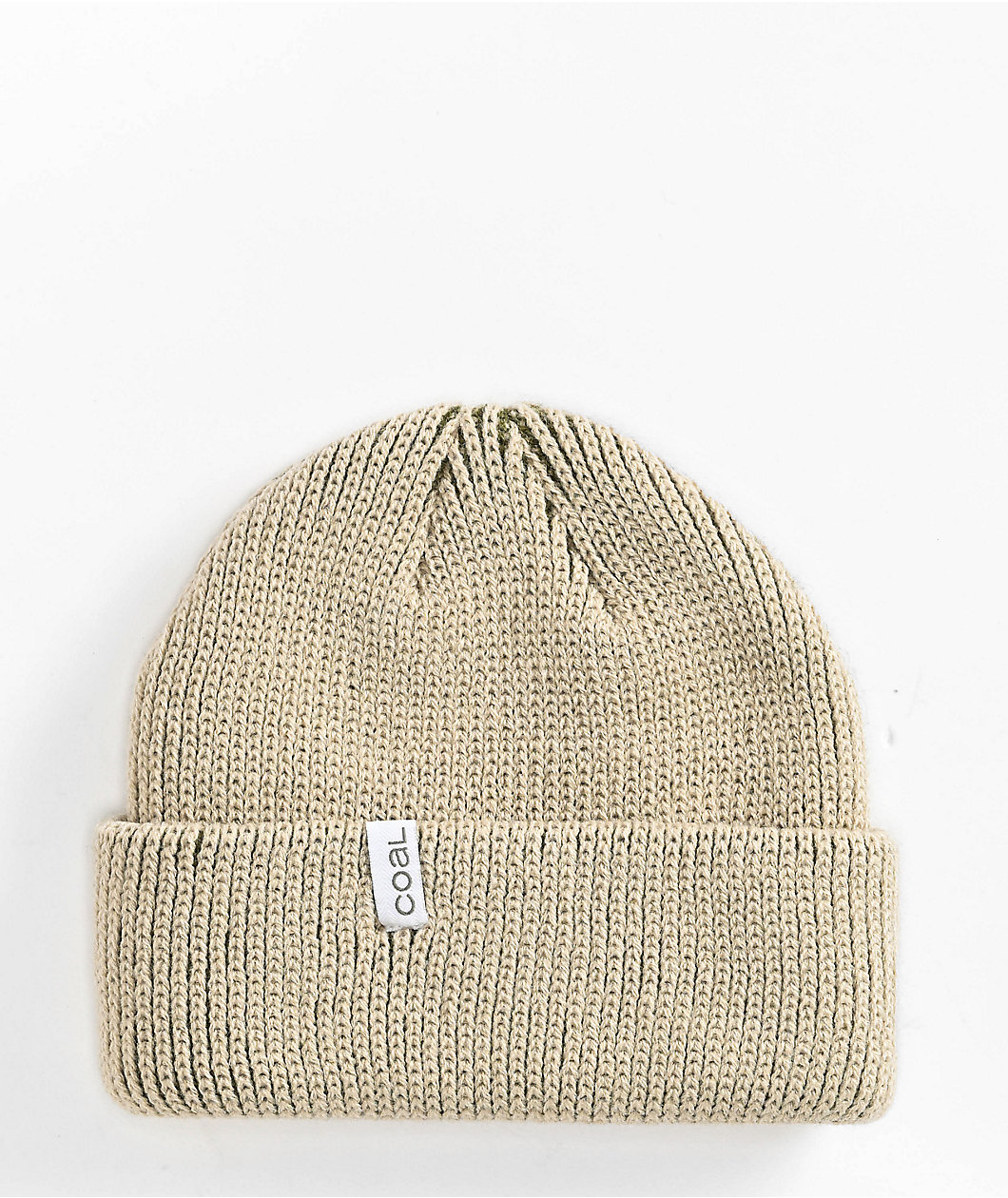 Coal Frena Low Ceramic Rib Beige Beanie