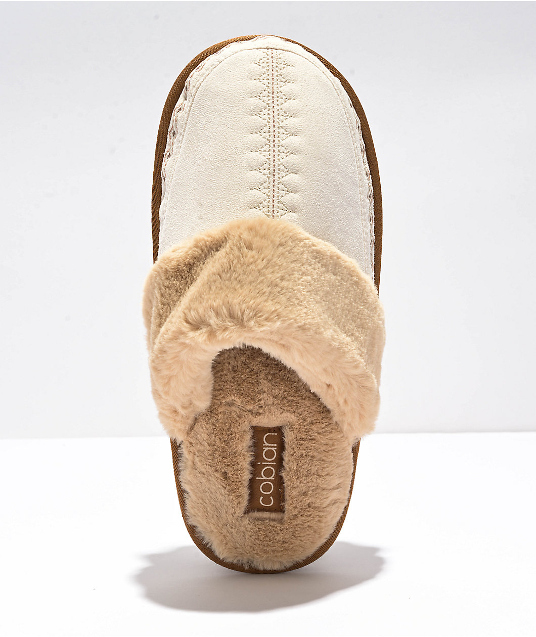 Cobian Colima Cream Mule Slippers