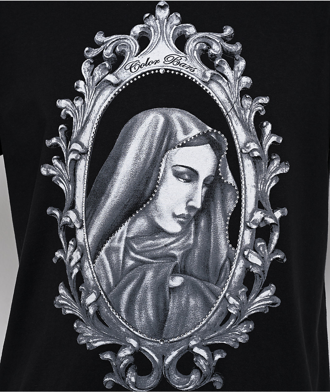 Color Bars Mary Black T-Shirt