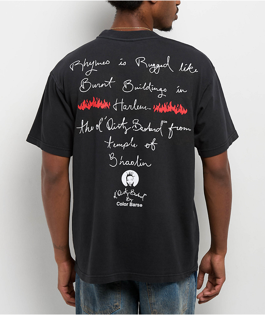 Color Bars Shaolin Black T-Shirt