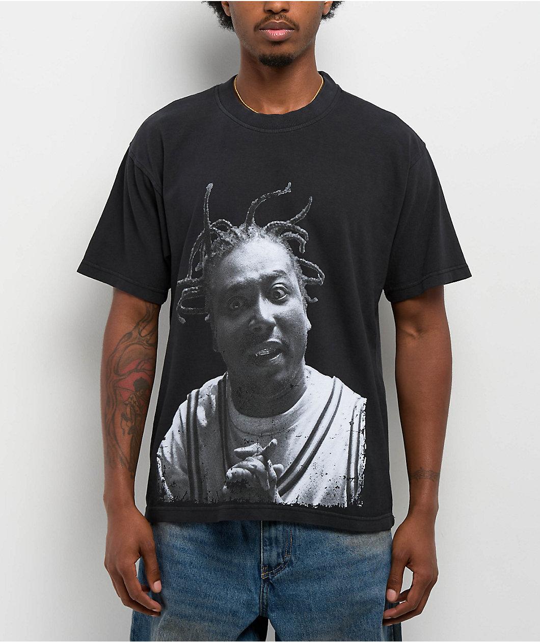 Color Bars Shaolin Black T-Shirt