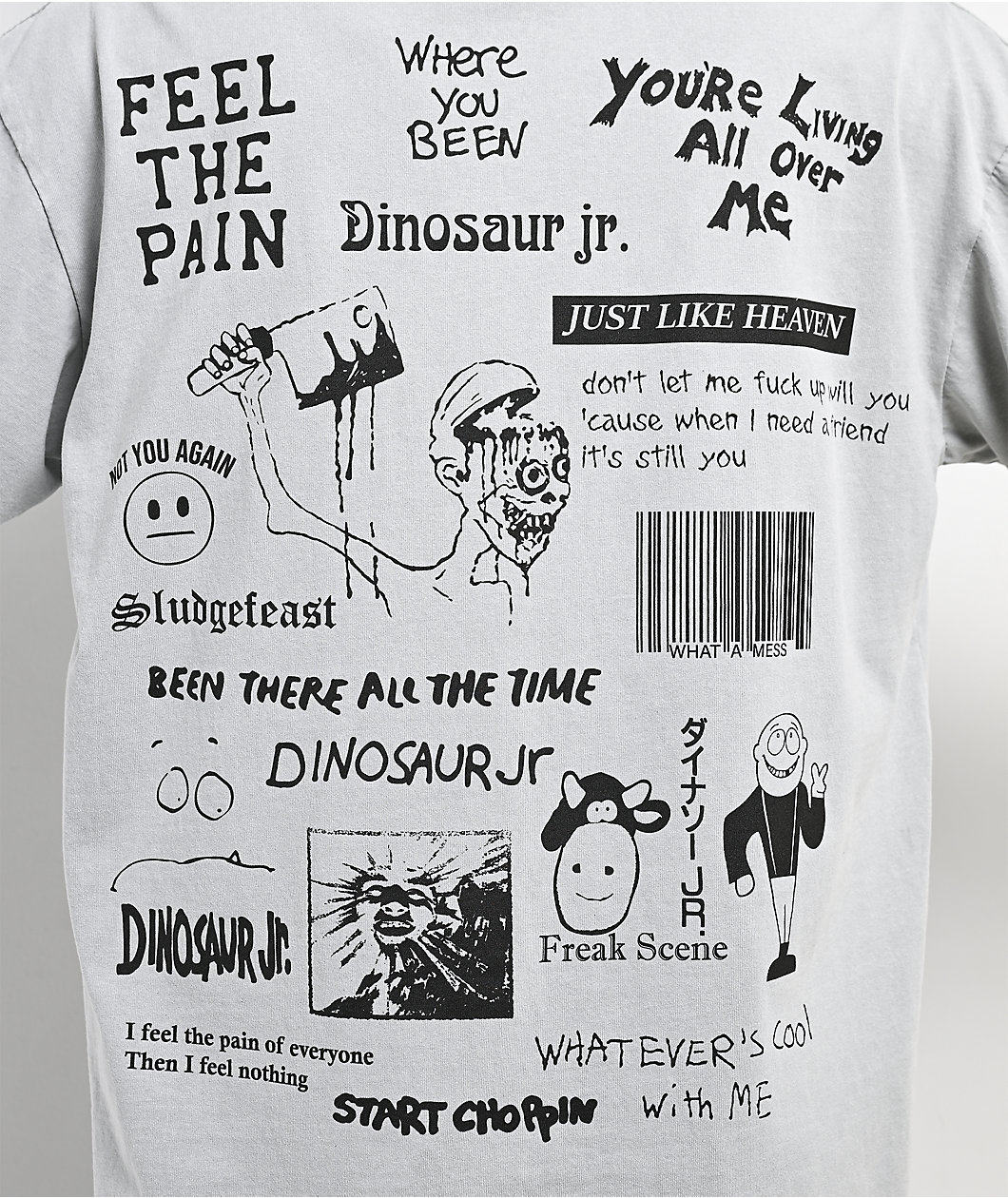 Color Bars x Dinosaur Jr. Weir Grey T-Shirt