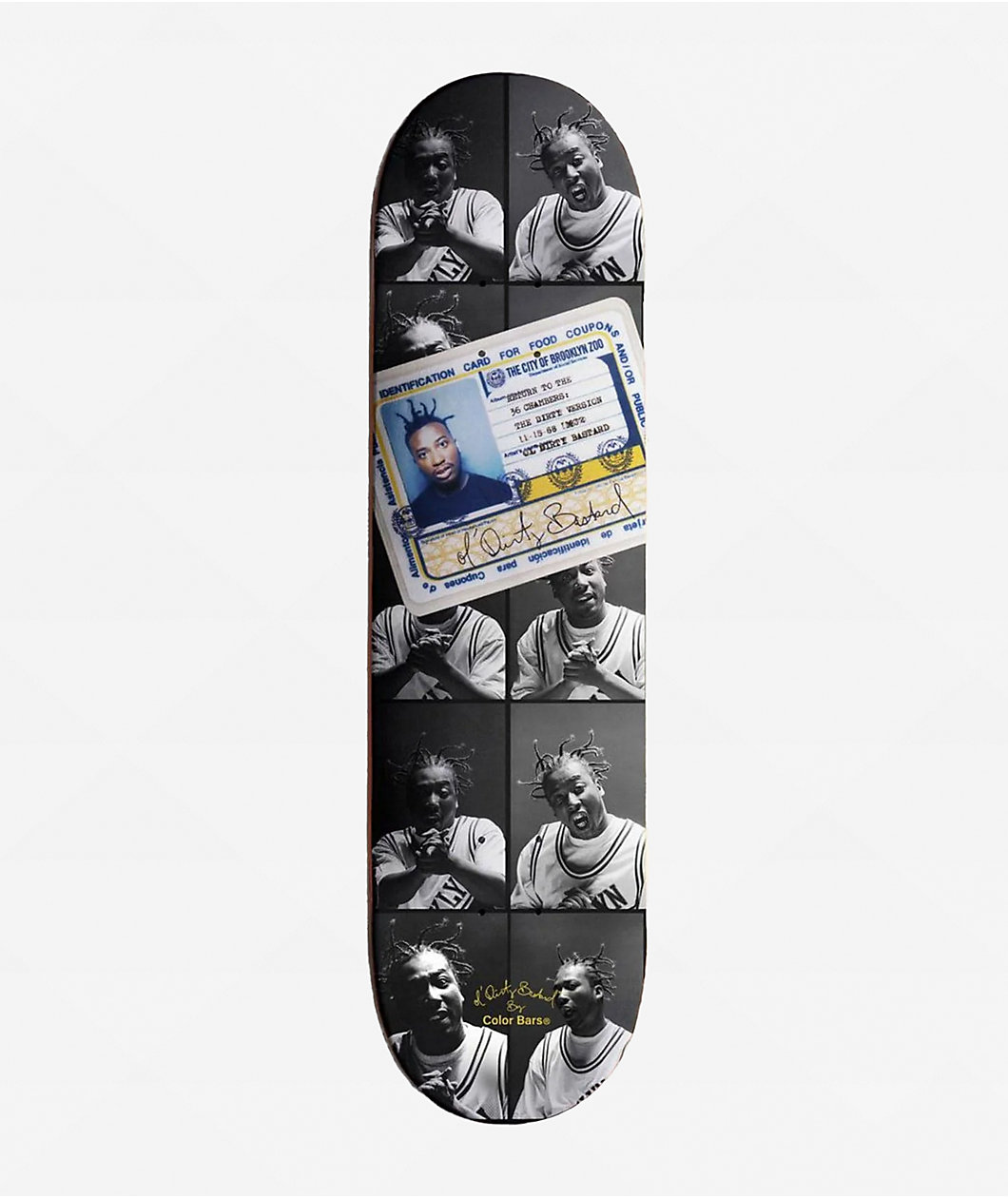 Color Bars x ODB ID Card 8.25" Skateboard Deck
