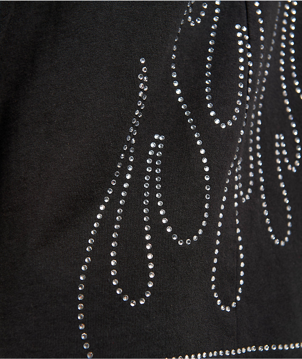 Color Bars x Playboy Rhinestone Flames Black T-Shirt