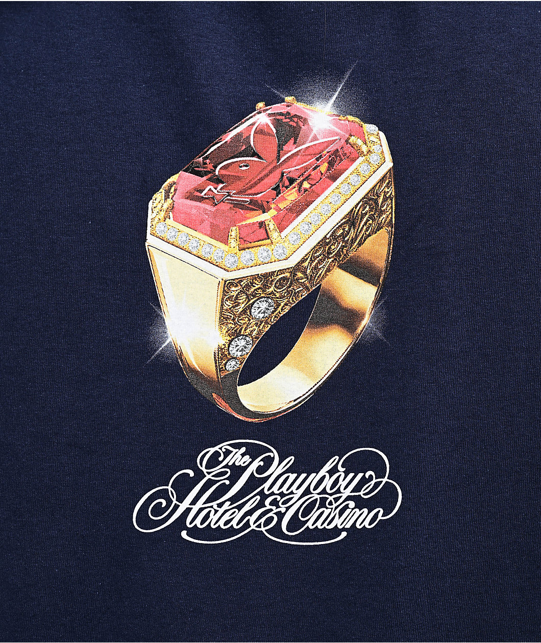 Color Bars x Playboy Ruby Navy T-Shirt