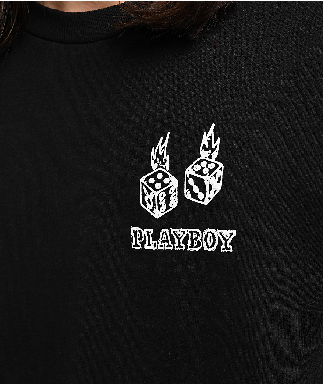 Color Bars x Playboy Sketch Black T-Shirt