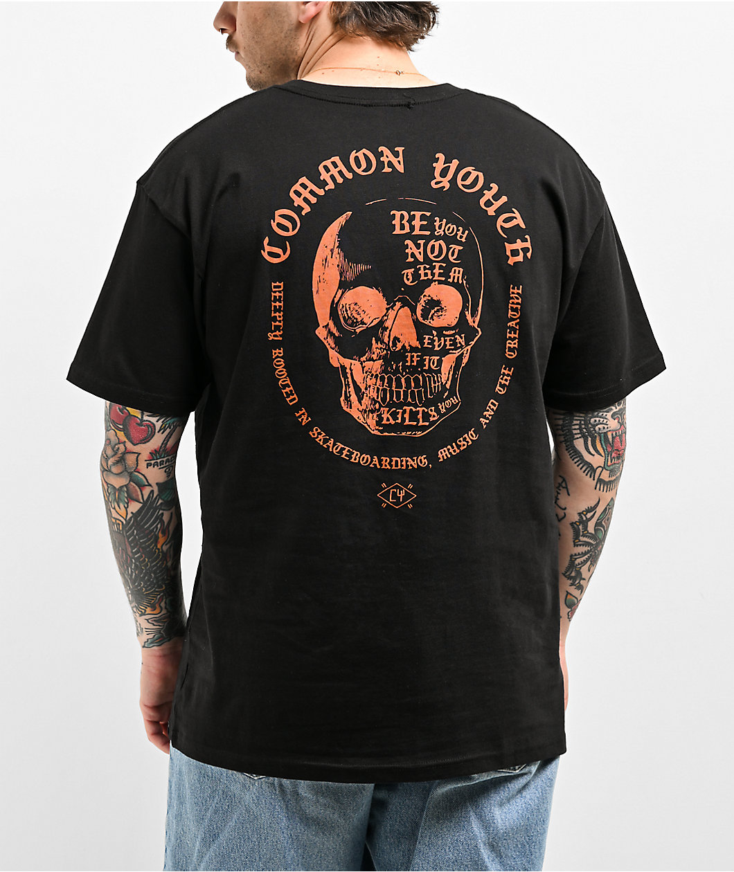 Common Youth 2thebones Black T-Shirt