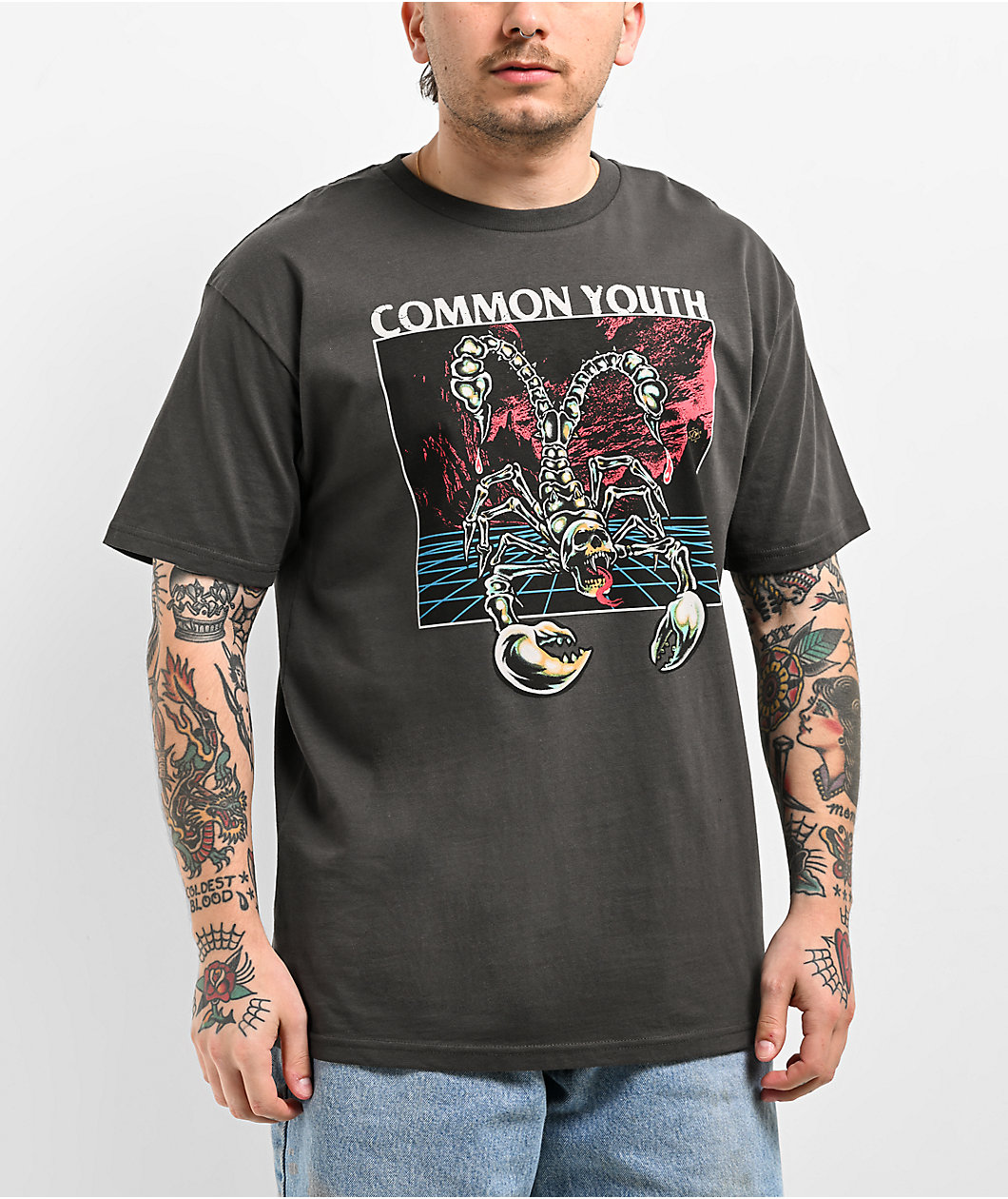 Common Youth Double Dose Charcoal T-Shirt