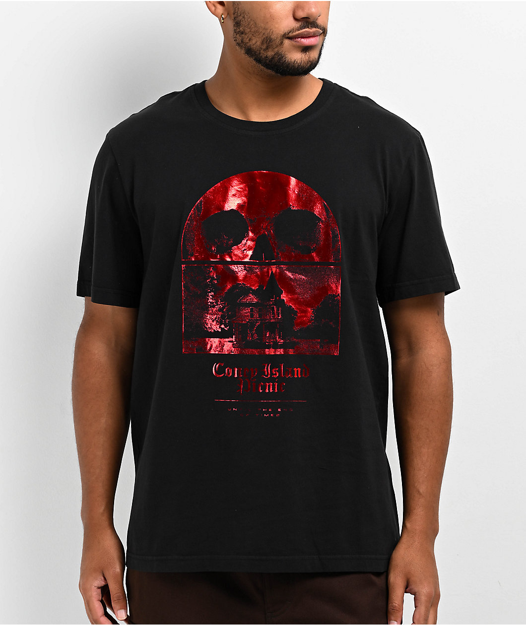 Coney Island Picnic End Of Times Black T-Shirt