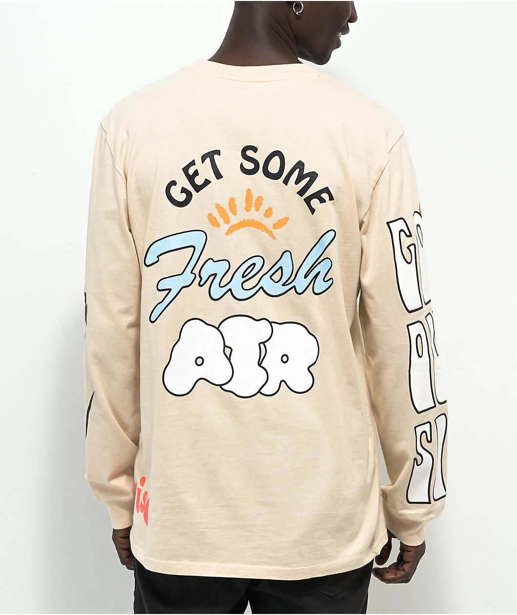 Coney Island Picnic Fresh Air Natural Long Sleeve T-Shirt