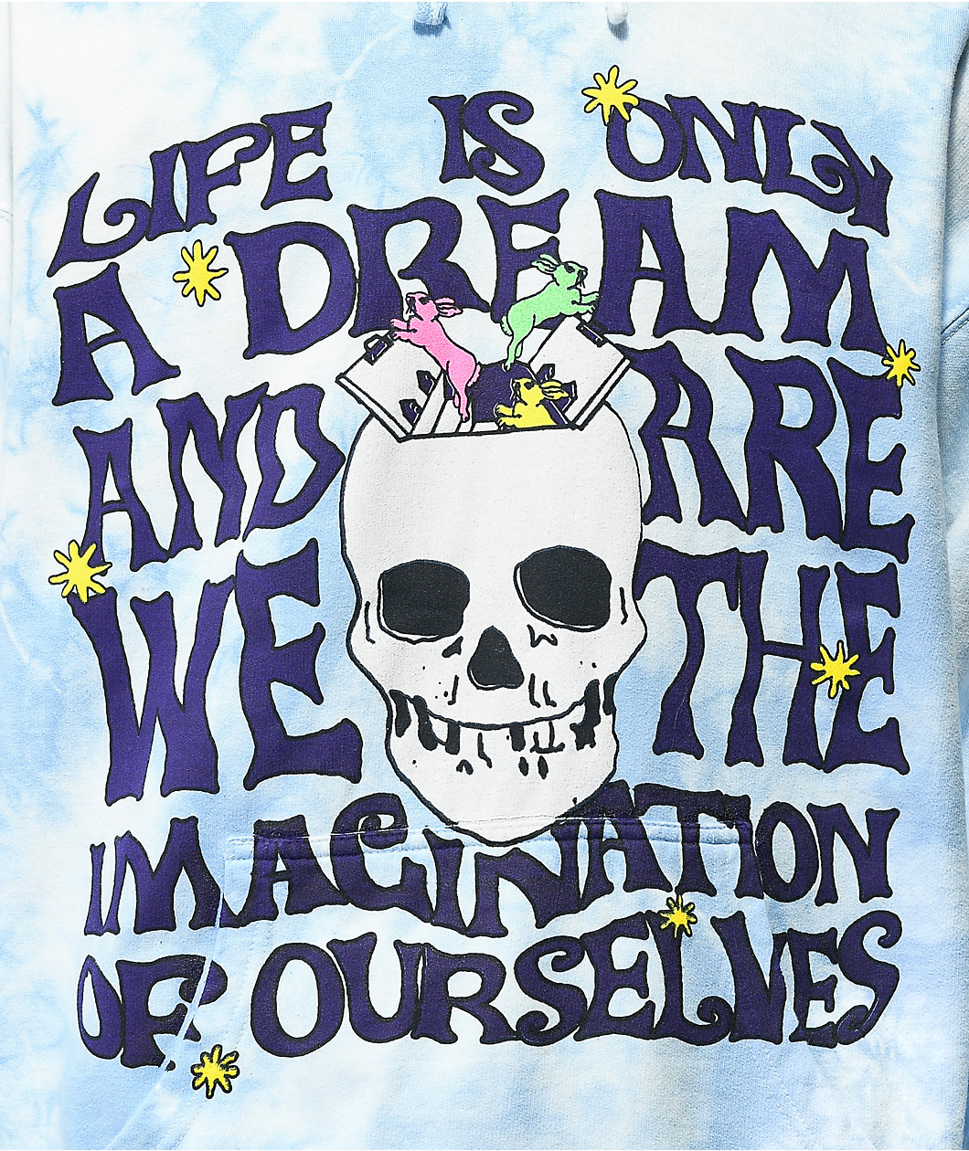 Coney Island Picnic Life Is A Dream Blue Tie Dye Hoodie