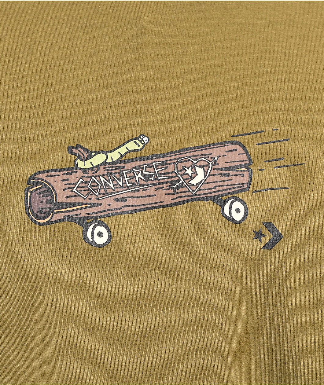 Converse All Star Elevated Graphic Olive Green T-Shirt