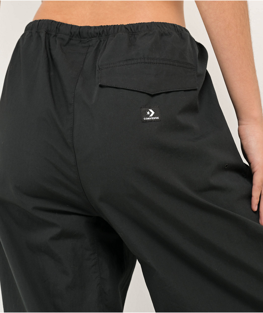 Converse Black Parachute Pants