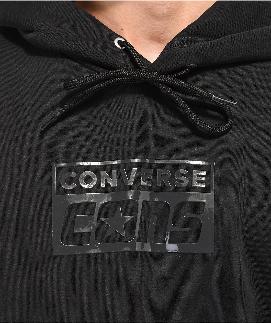Converse Brushed Fleece Black Hoodie