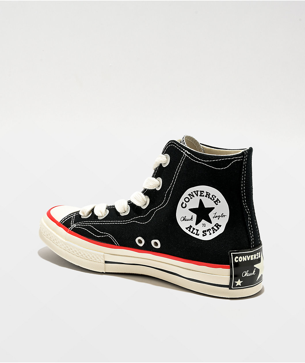 Converse Chuck 70 Sketch Black & Red High Top Shoes