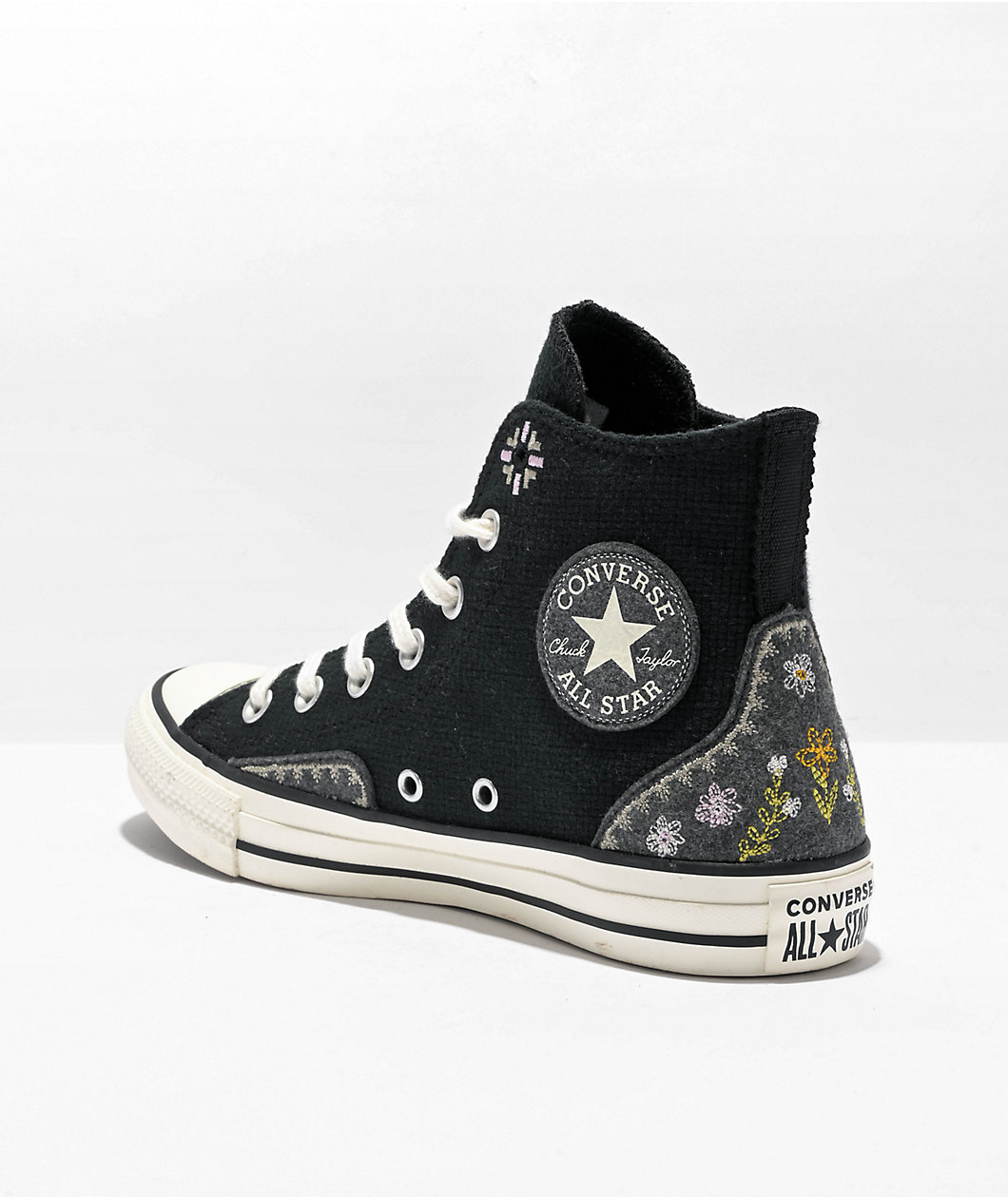 Converse Chuck Taylor All Star Autumn Embroidery Black High Top Shoes