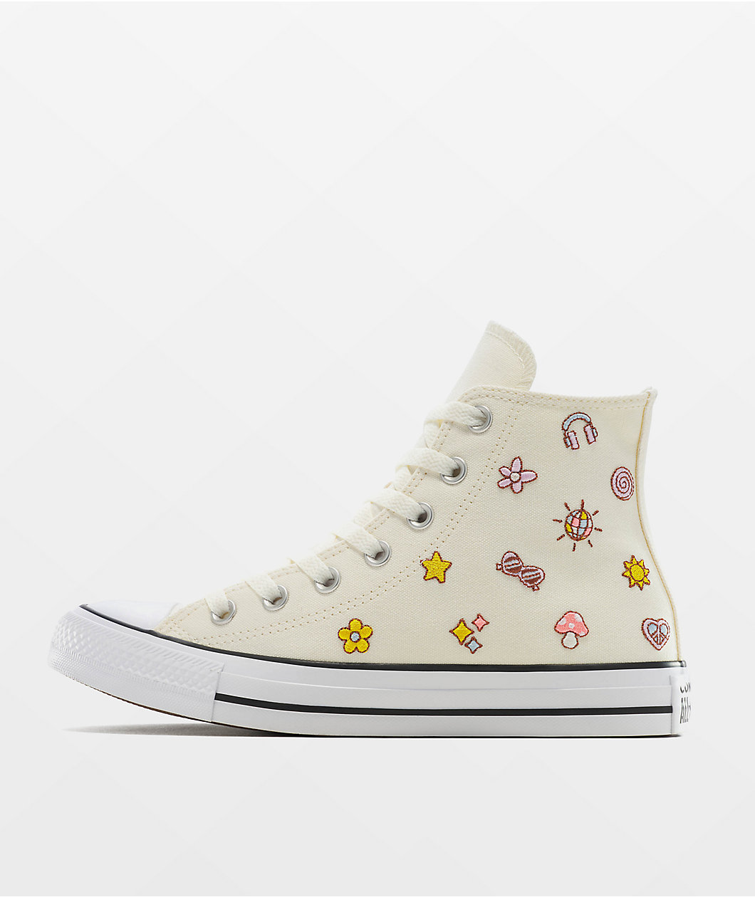 Converse Chuck Taylor All Star Peace & Love Egret High Top Shoes