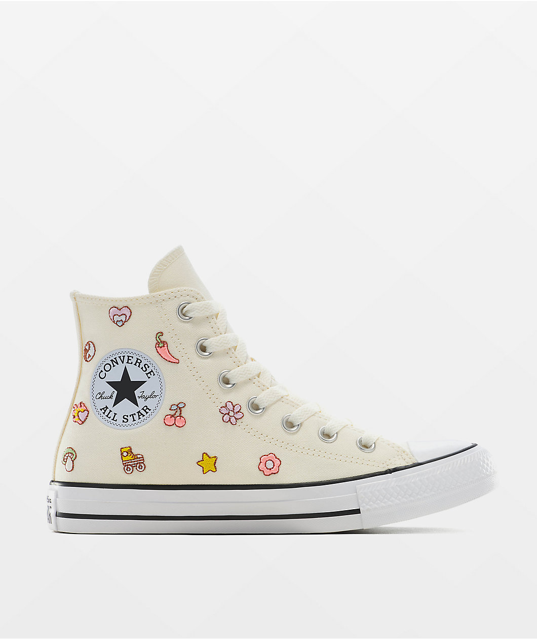 Converse Chuck Taylor All Star Peace & Love Egret High Top Shoes