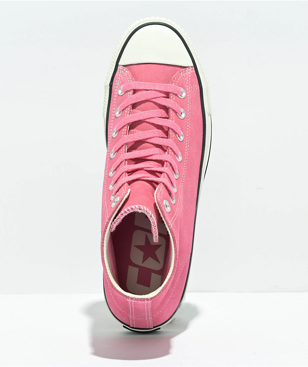 Converse Chuck Taylor All Star Pro Pink Suede Skate Shoes