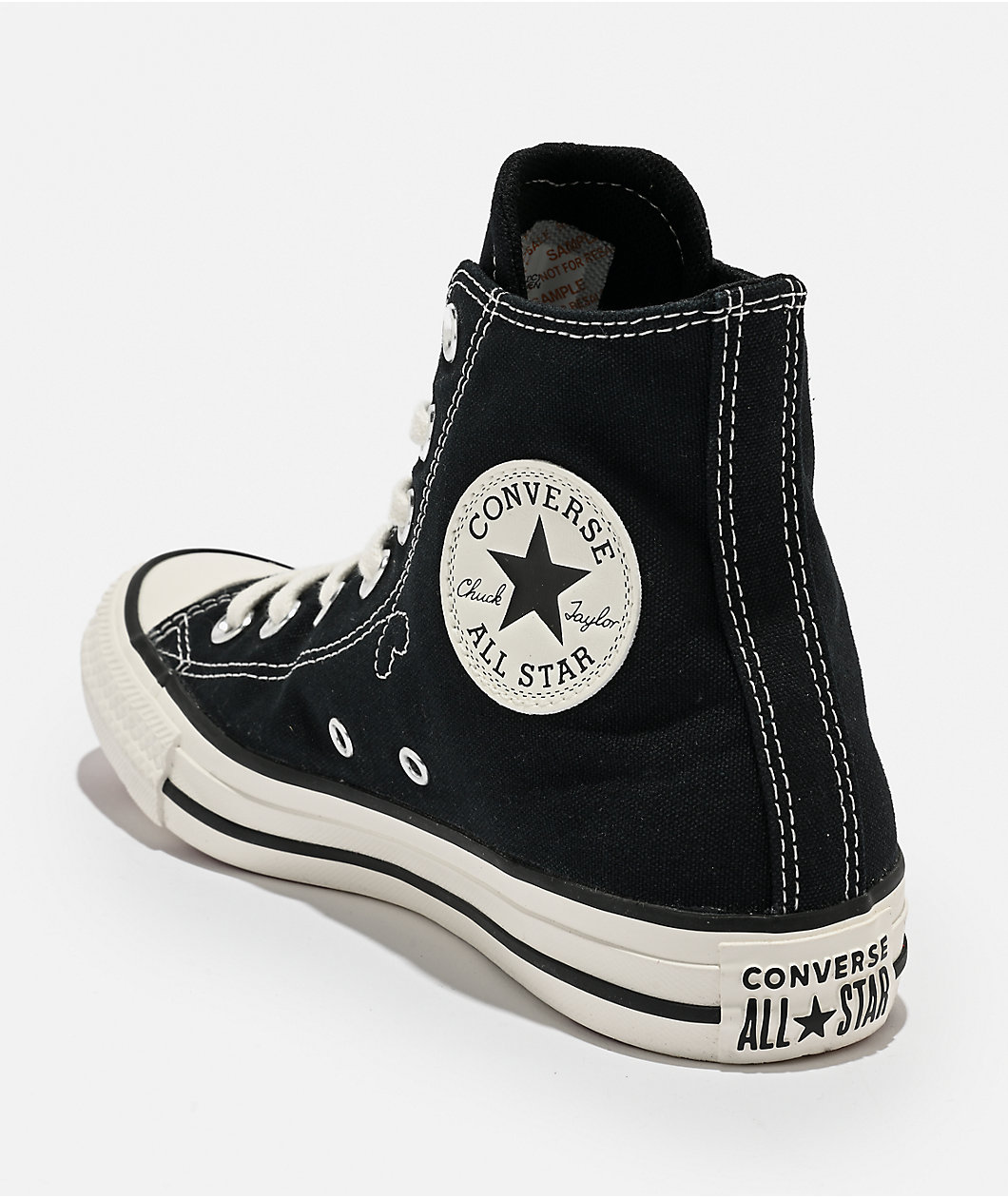 Converse Chucks In Love Chuck Taylor All Star Black & Egret High Top Shoes