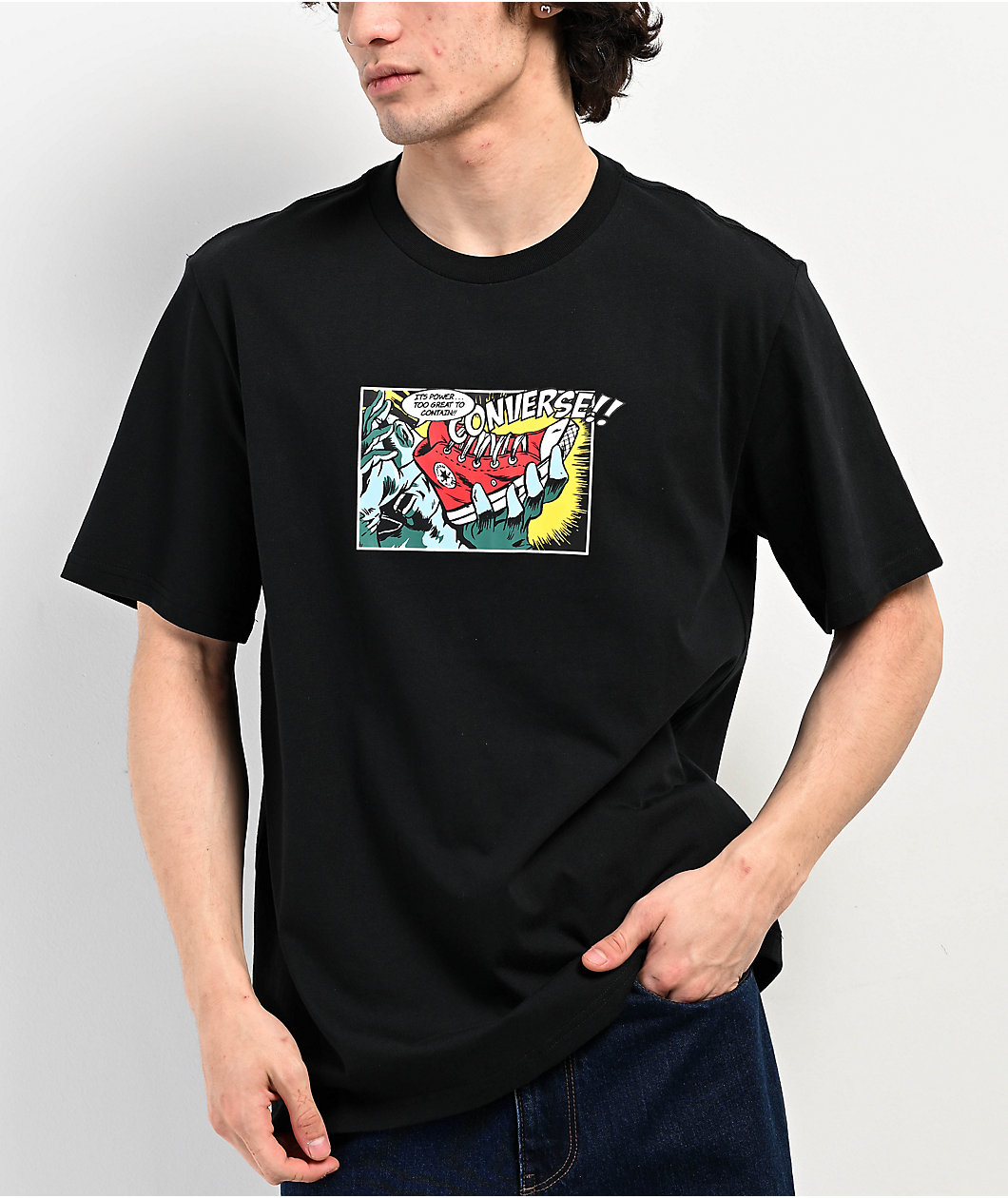 Converse Comic Black T-Shirt