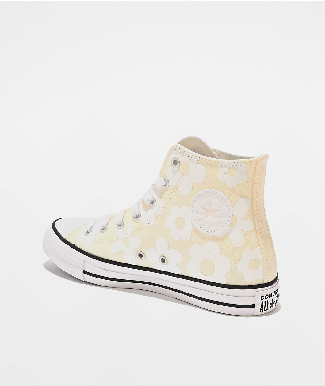 Converse Kids Chuck Taylor All Star Flowers White High Top Shoes