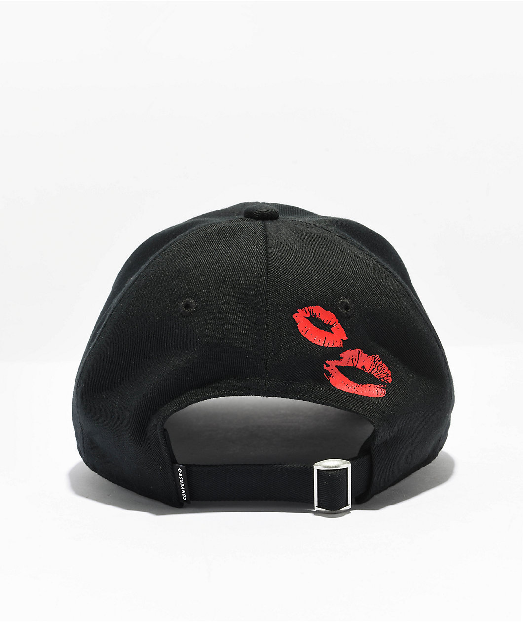 Converse Lips Black Strapback Hat
