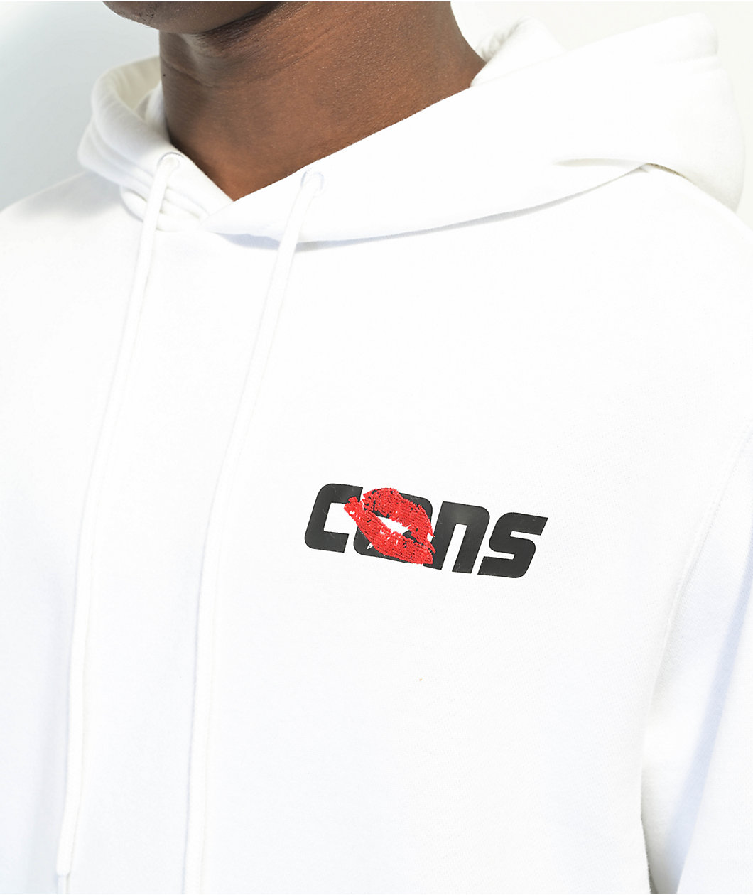 Converse Lips Fleece White Hoodie