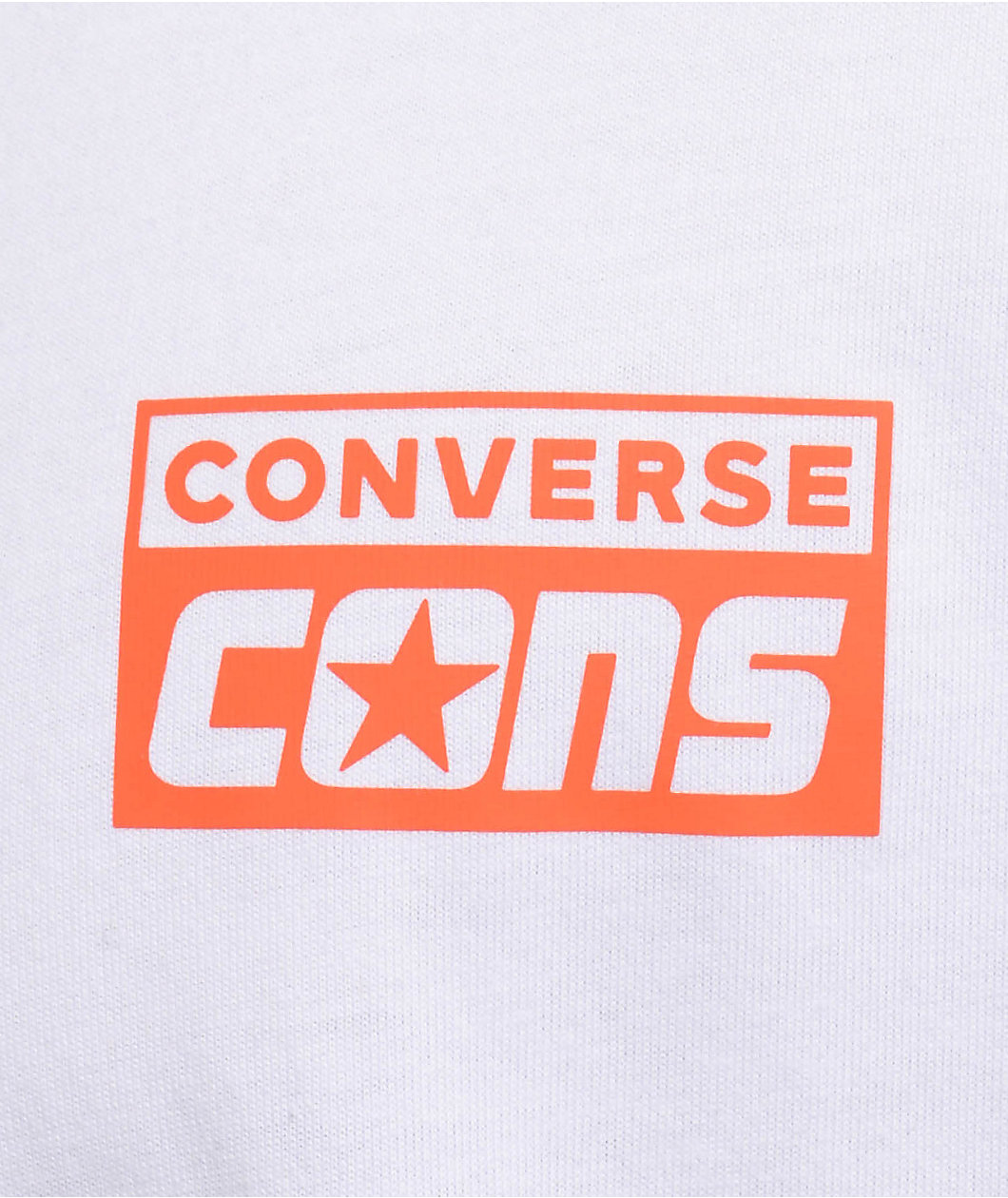 Converse Logo White Long Sleeve T-Shirt