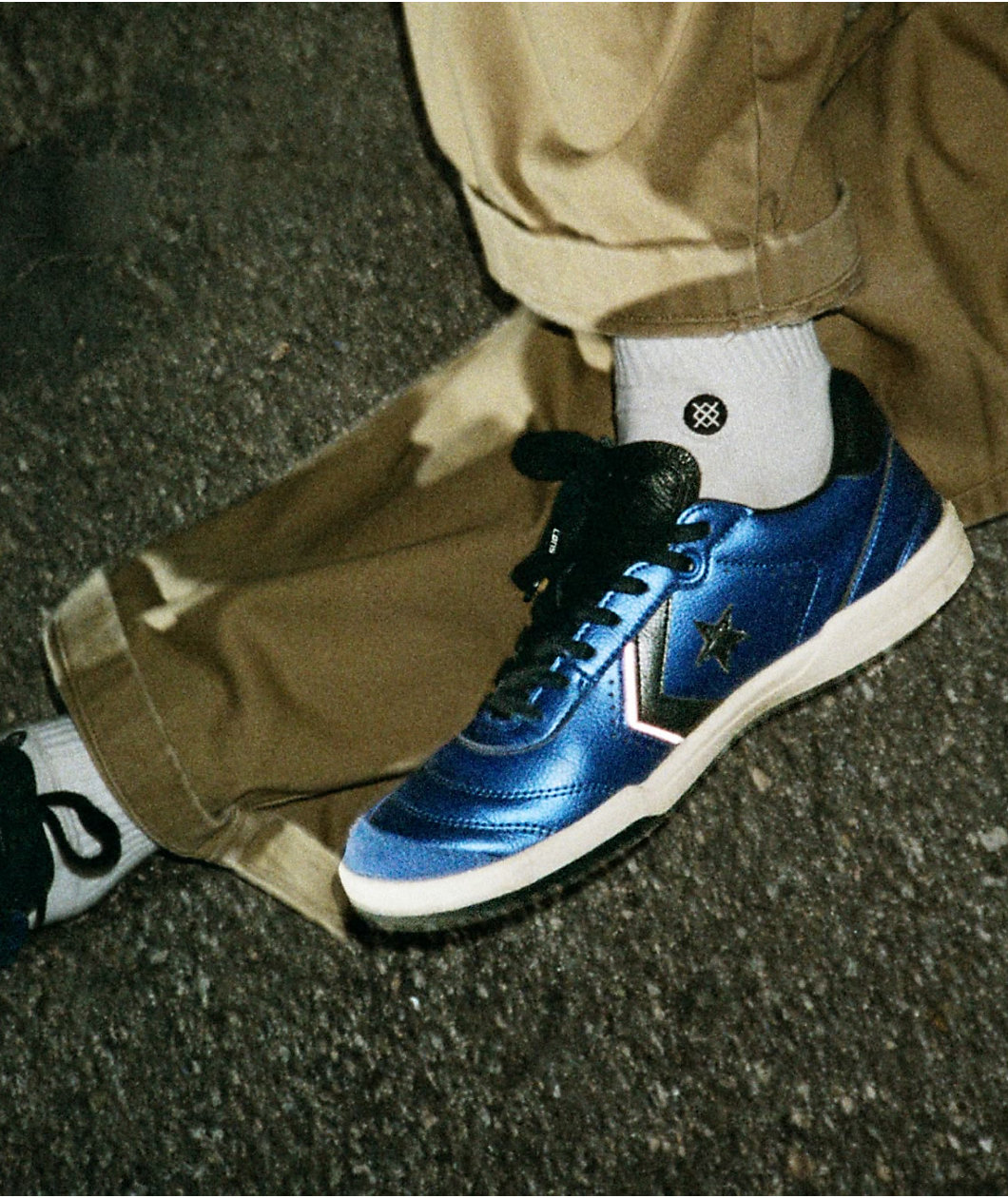 Converse Louie Lopez Pro 2 Blue & Silver Skate Shoes