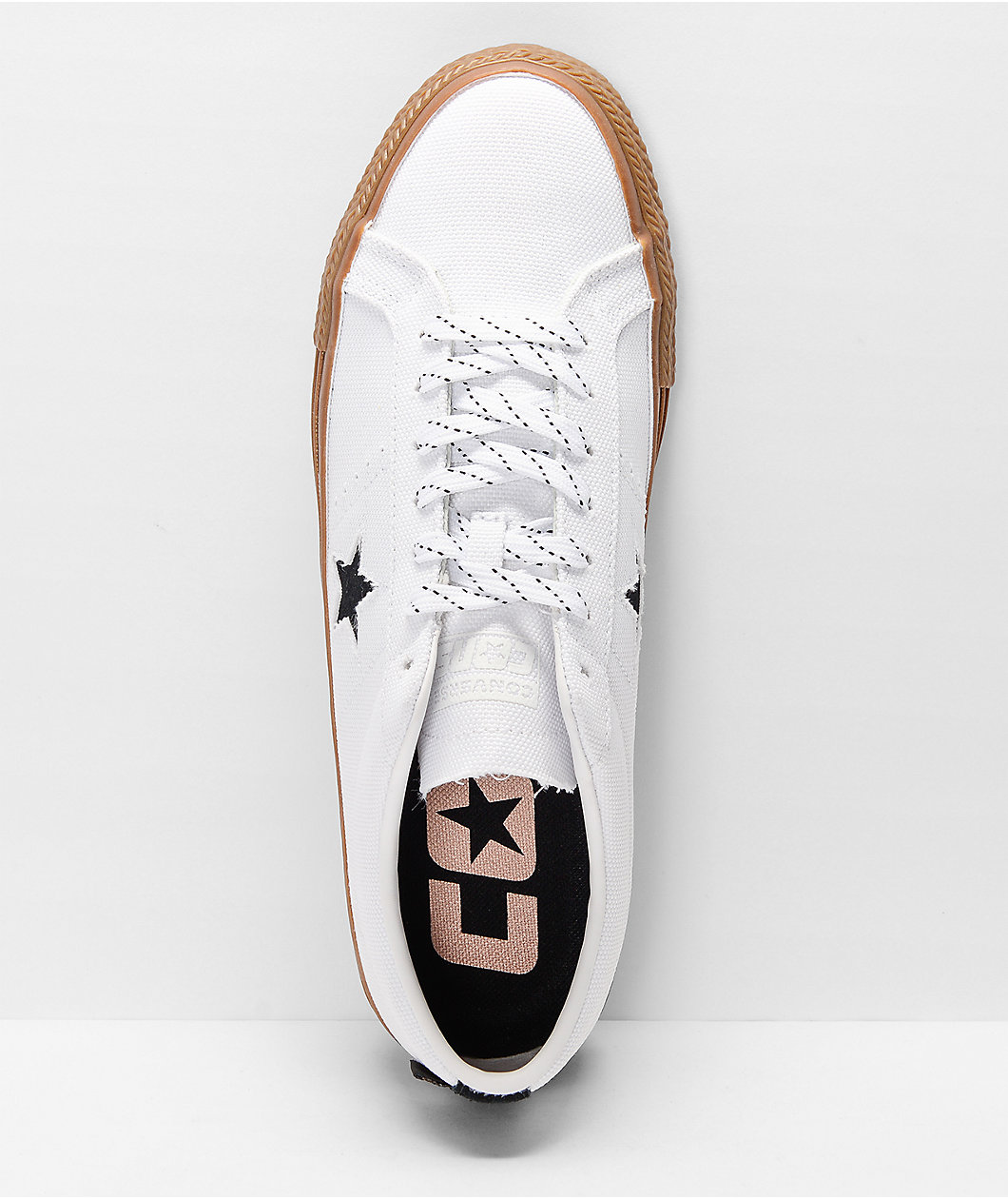Converse One Star Pro Cordura White & Gum Skate Shoes