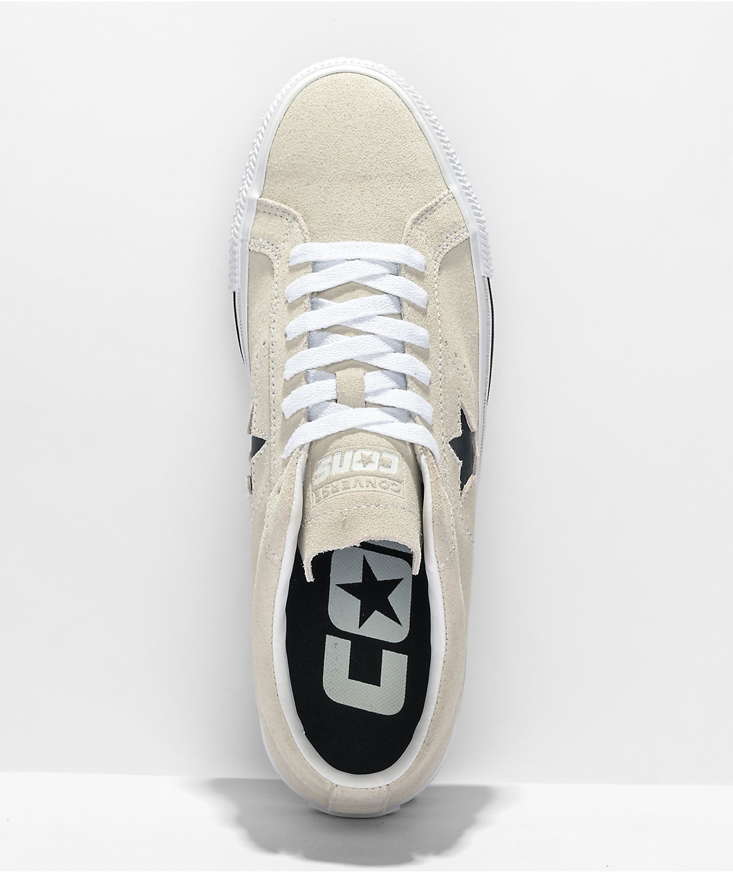 Converse One Star Pro Egret, White, & Black Skate Shoes