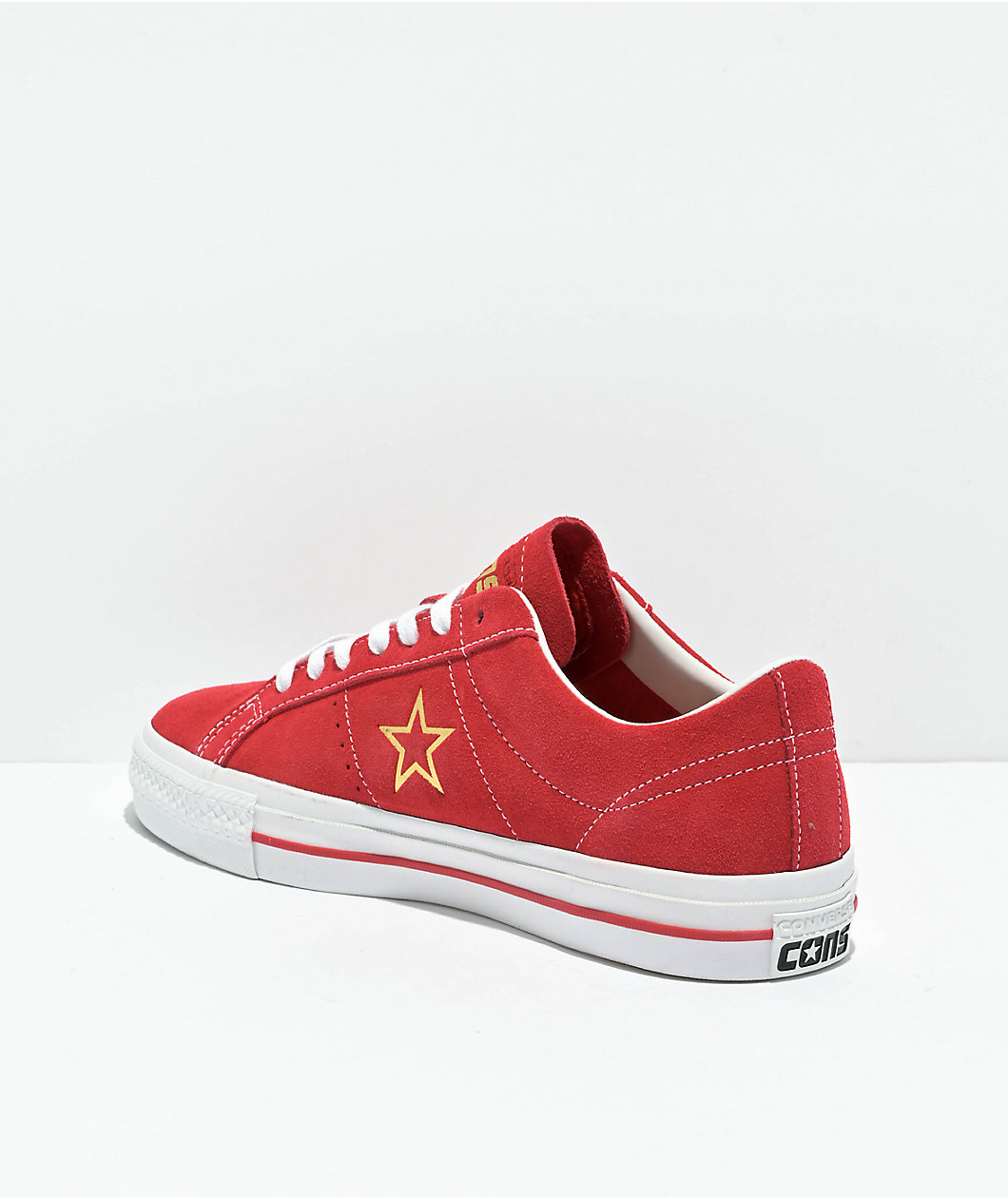 Converse One Star Pro Varsity Red & Gold Skate Shoes