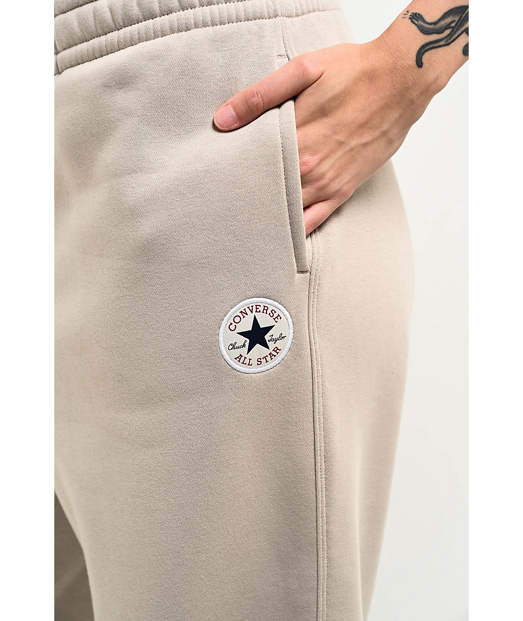 Converse Retro Chuck Taylor Cream Knit Sweatpants