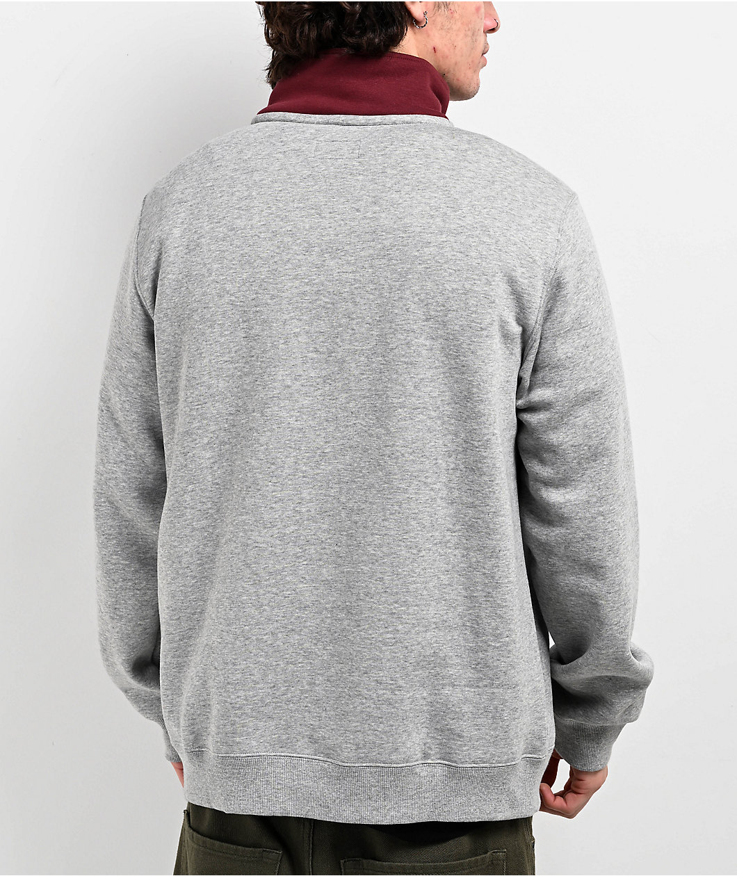 Converse Retro Grey Quarter Zip Sweatshirt