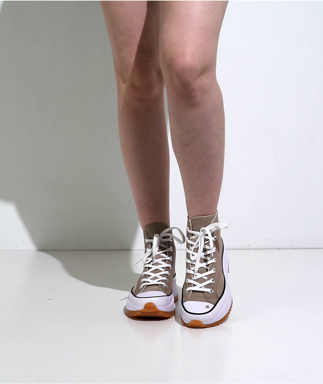 Converse Run Star Hike Vintage Cargo, White & Pink Phase High Top Shoes