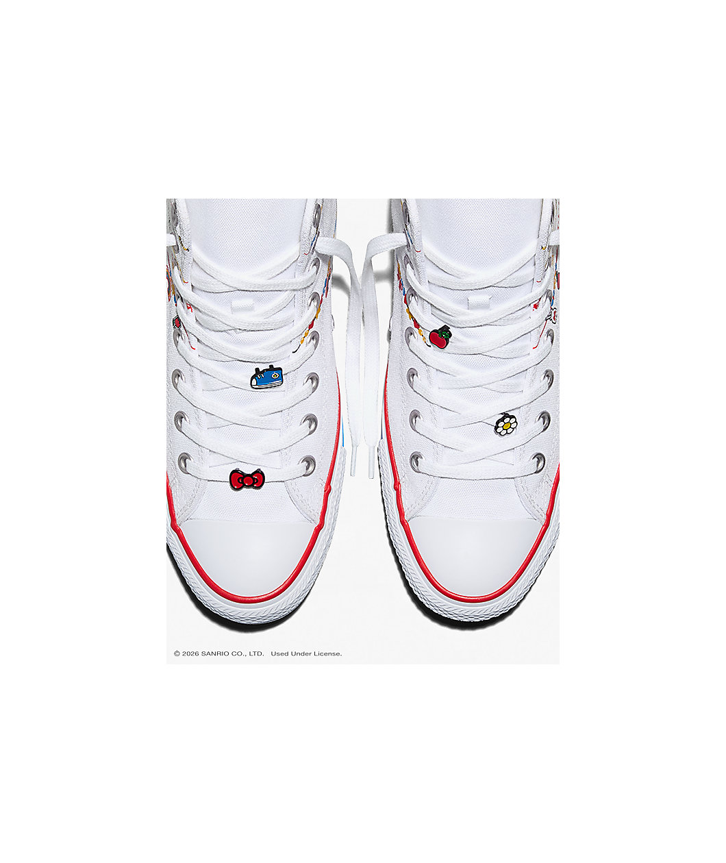 Converse x Hello Kitty & Friends Chuck Taylor All Star White & Red High Top Shoes