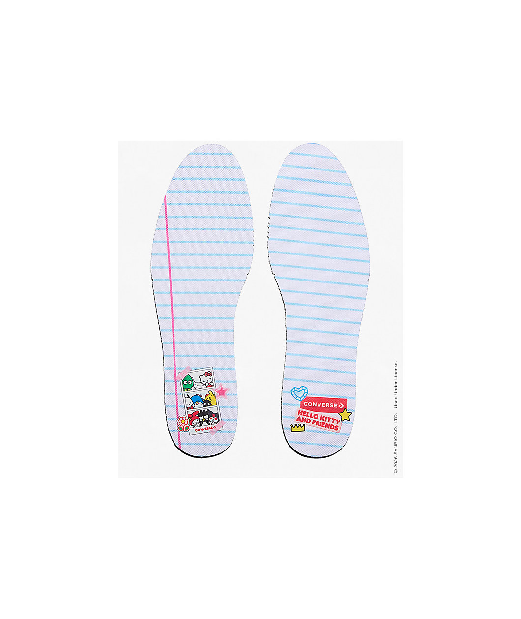 Converse x Hello Kitty & Friends Chuck Taylor All Star White & Red High Top Shoes