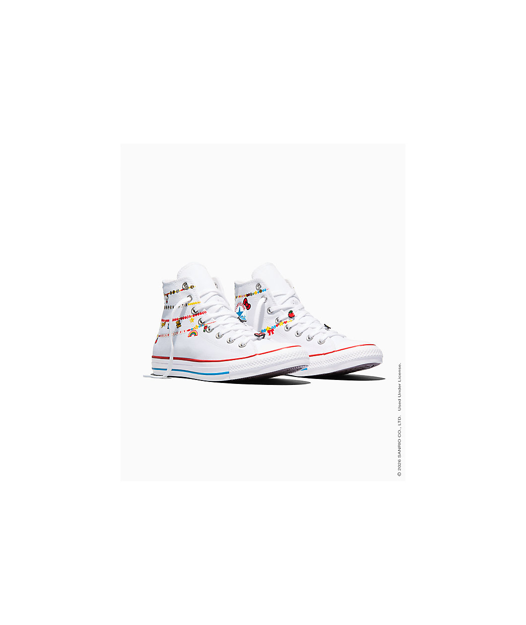 Converse x Hello Kitty & Friends Chuck Taylor All Star White & Red High Top Shoes