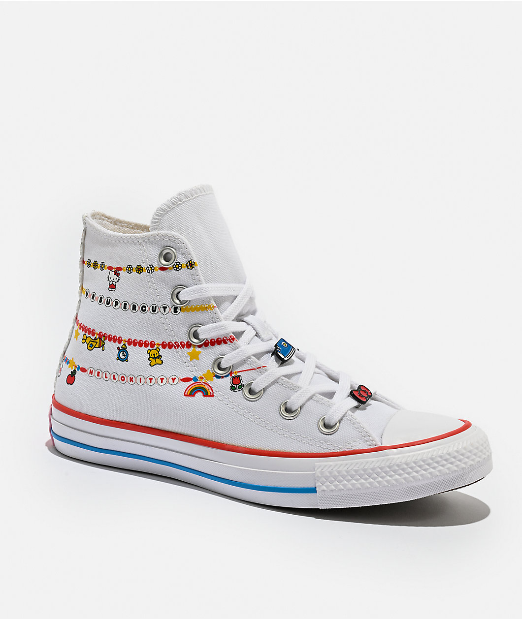 Converse x Hello Kitty & Friends Chuck Taylor All Star White & Red High Top Shoes