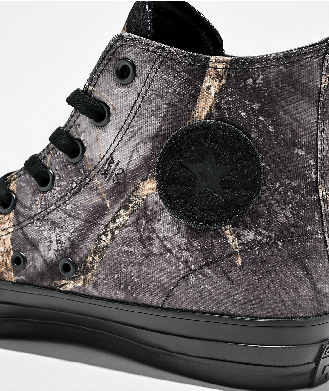 Converse x Realtree Chuck Taylor All Star Pro Hi Black & Camo Skate Shoes