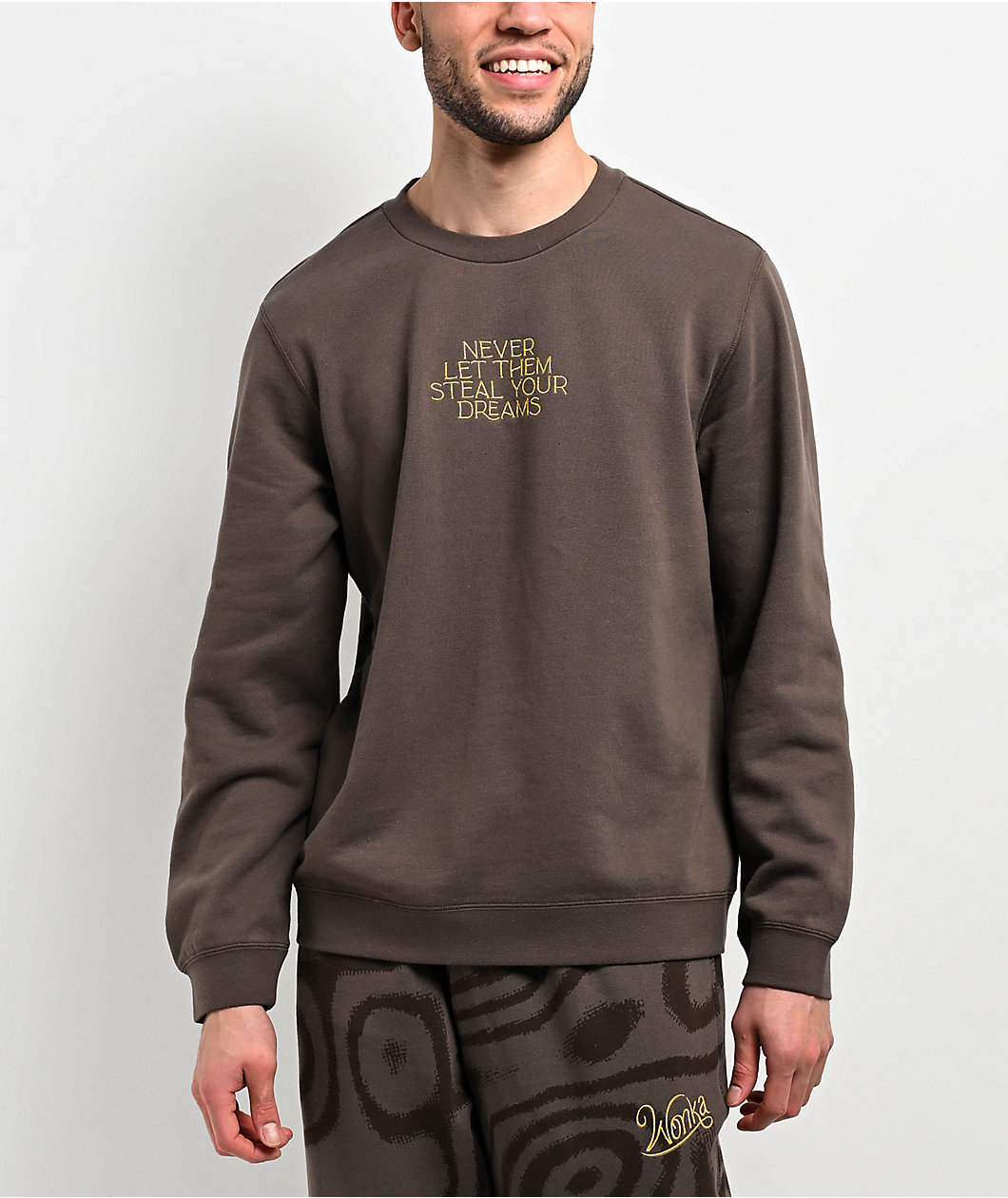 Converse x Wonka Brown Crewneck Sweatshirt