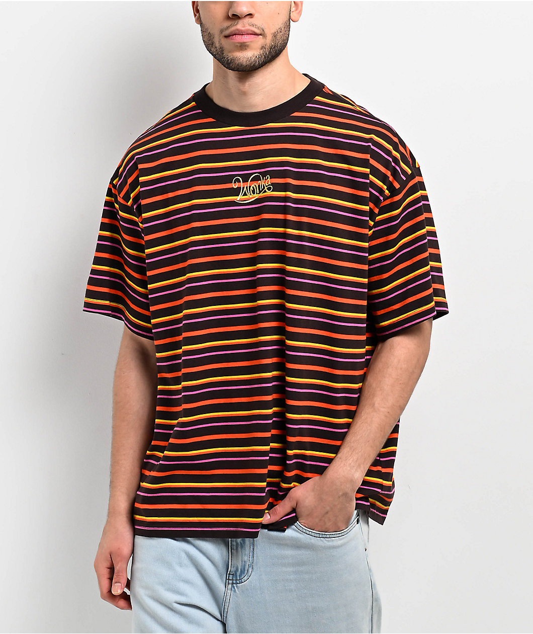 Converse x Wonka Brown Stripe T-Shirt