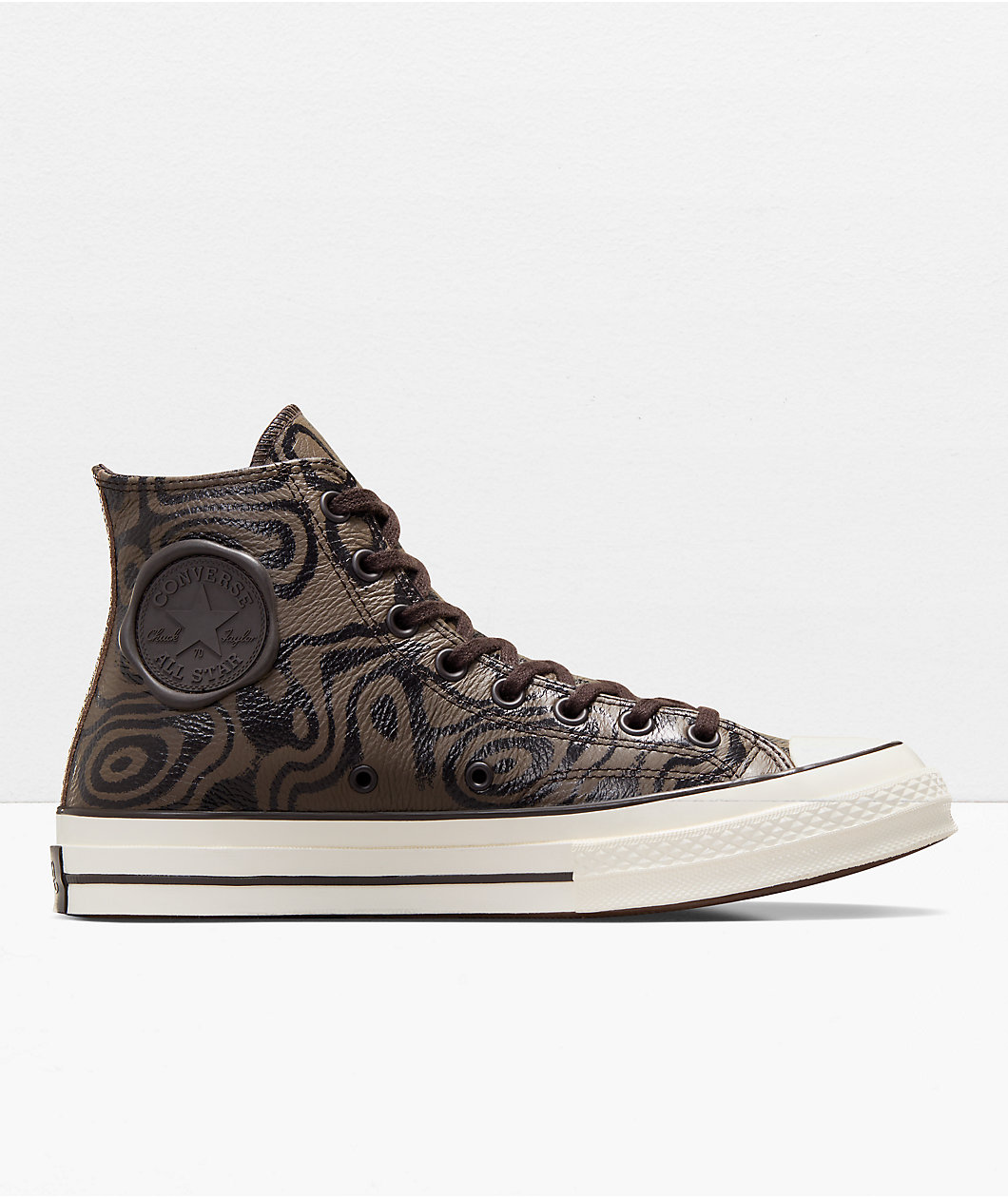 Converse x Wonka Chuck 70 Chocolate Swirl Leather Skate Shoes