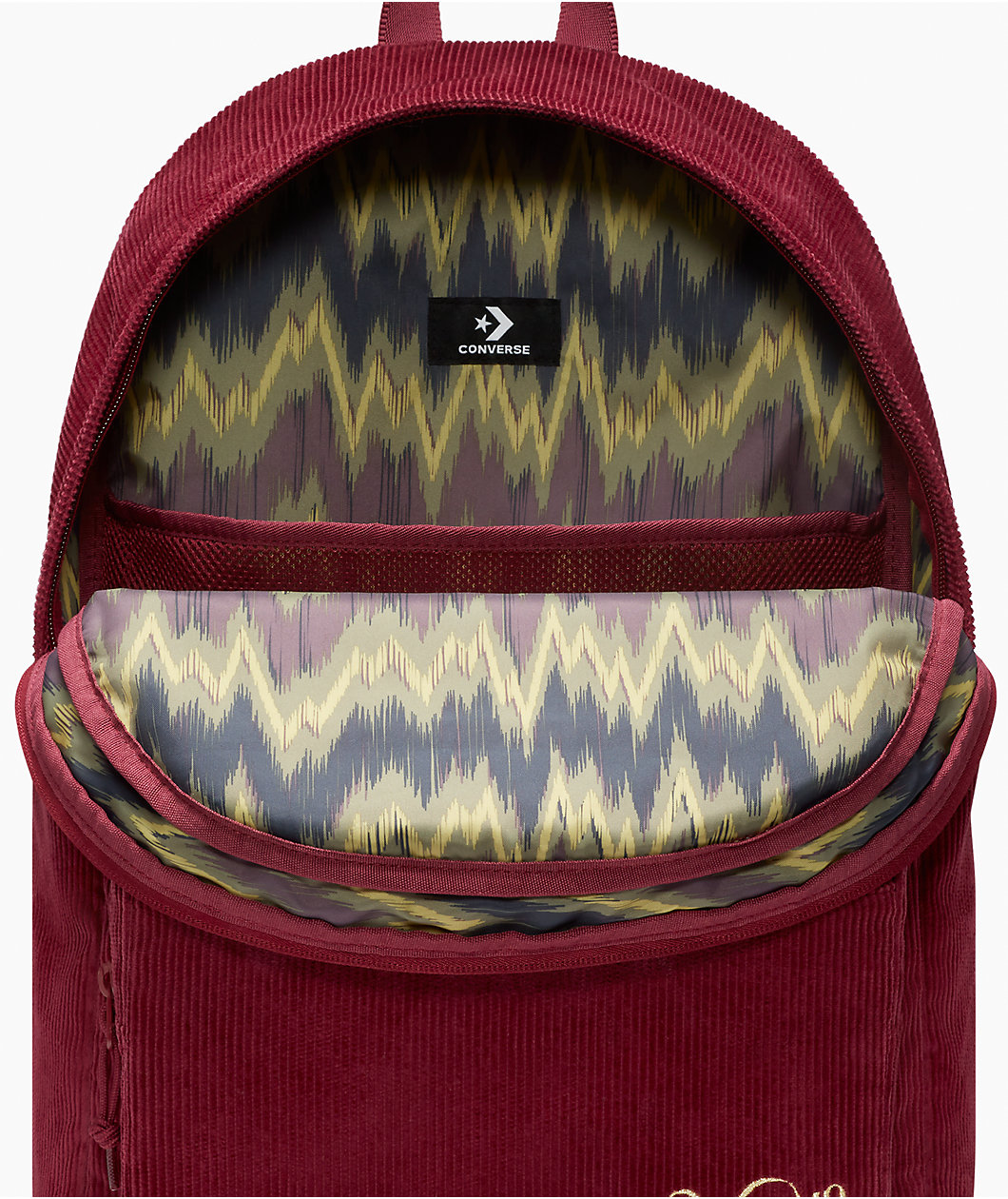 Converse x Wonka Go 2 Red Corduroy Backpack