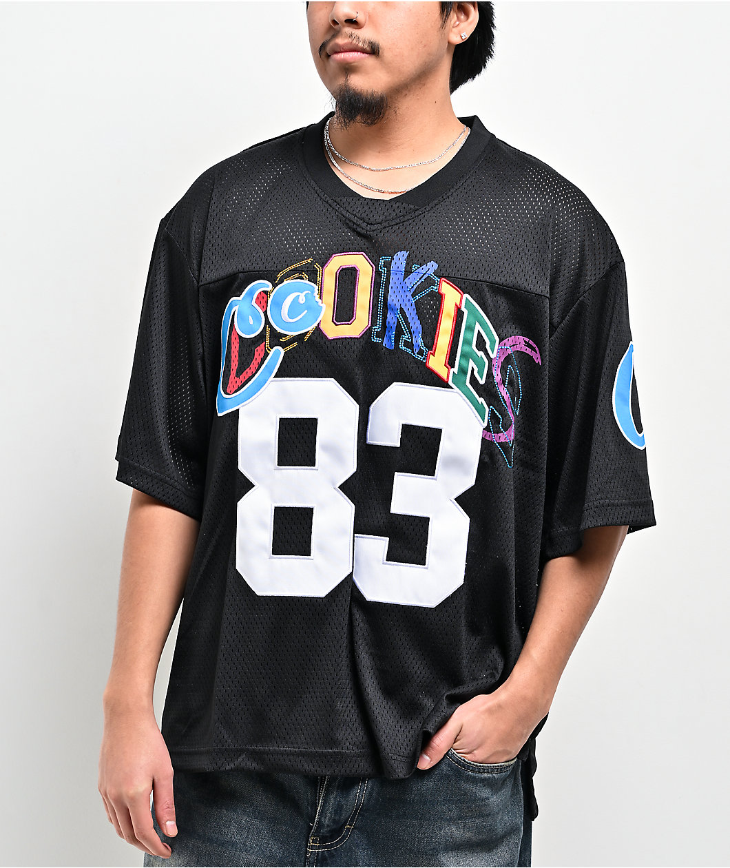 Cookies 83rd Battalion Black Mesh Football Jersey